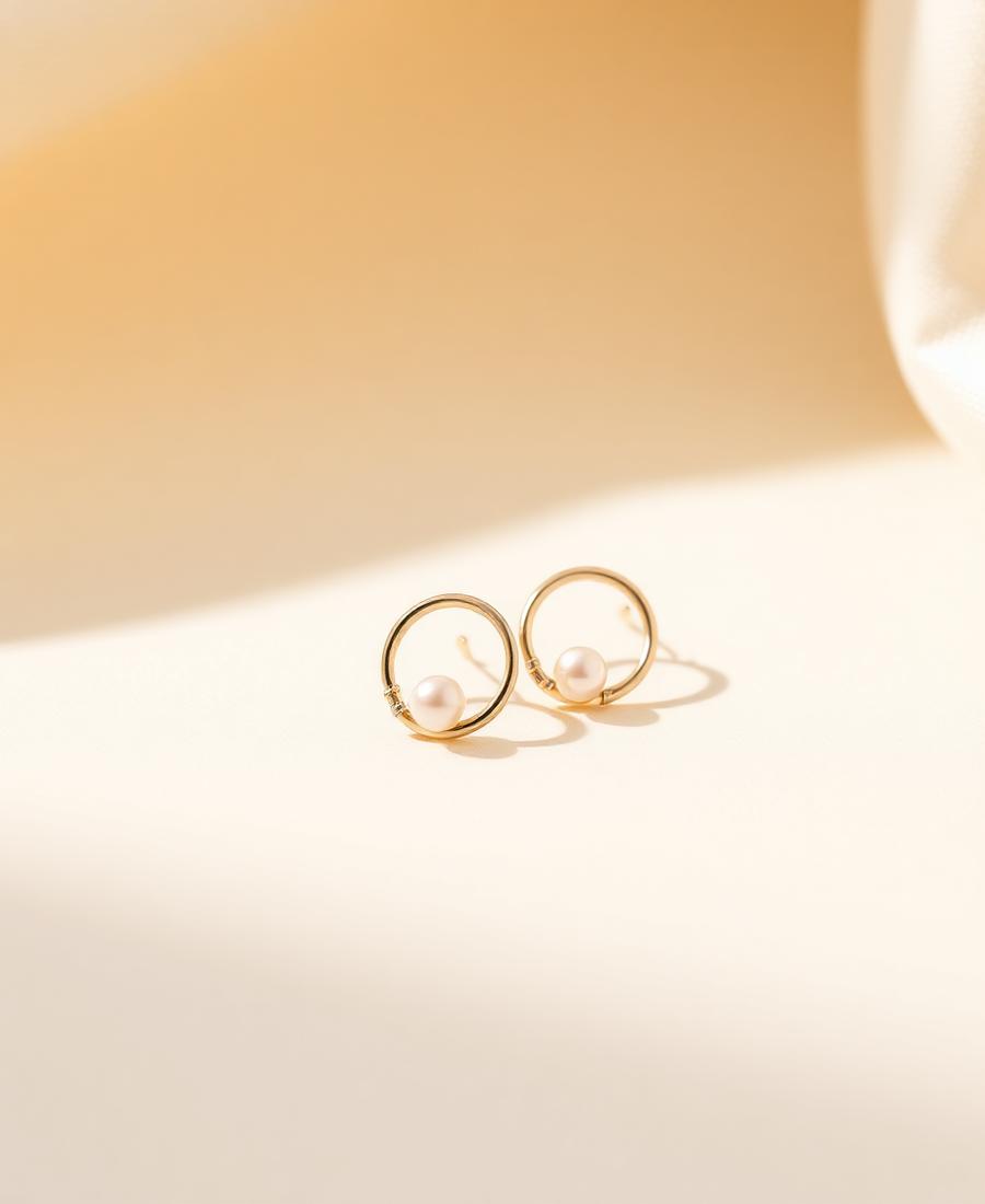 Perle Hoop Earrings