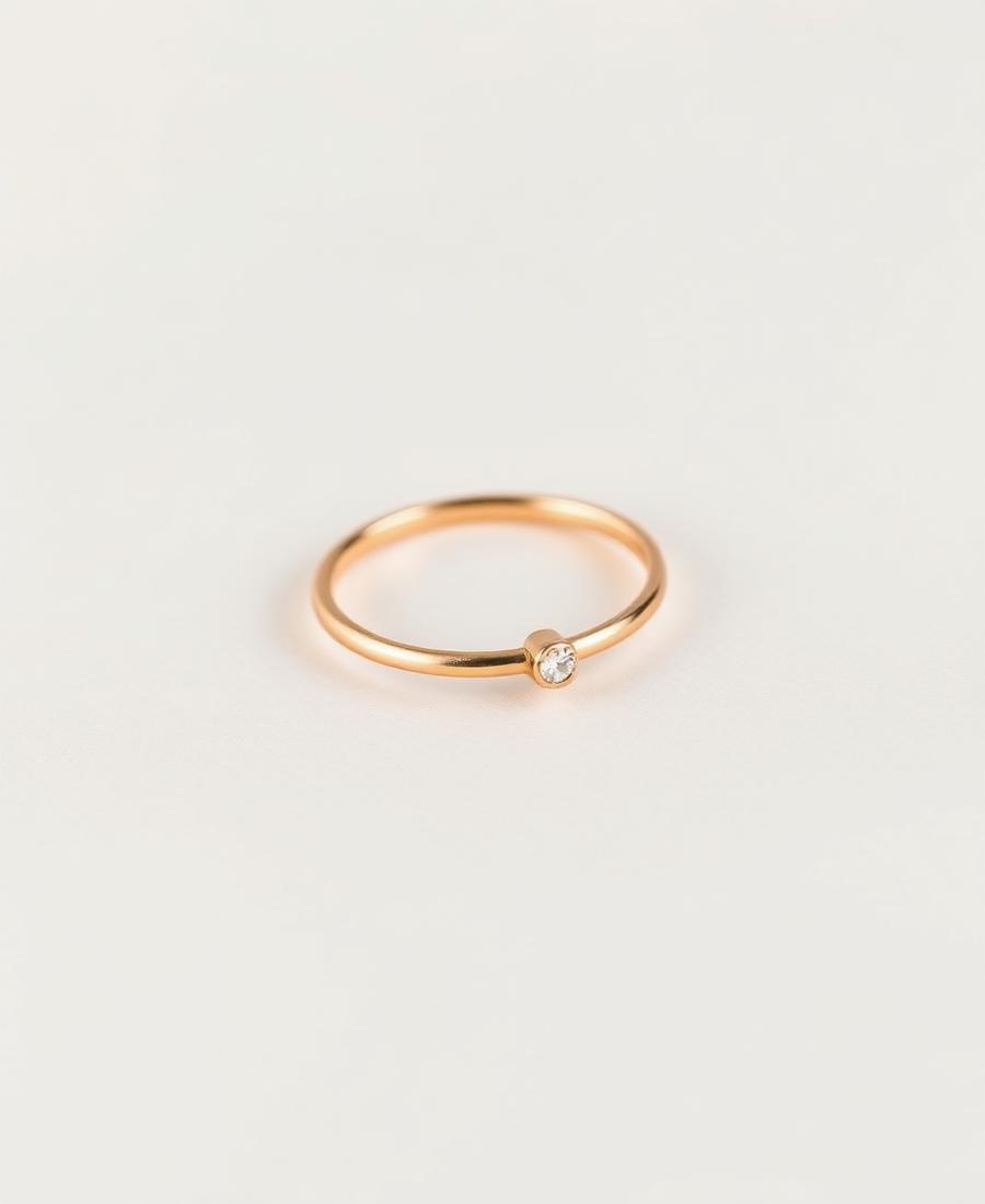Étoile Solitaire Ring